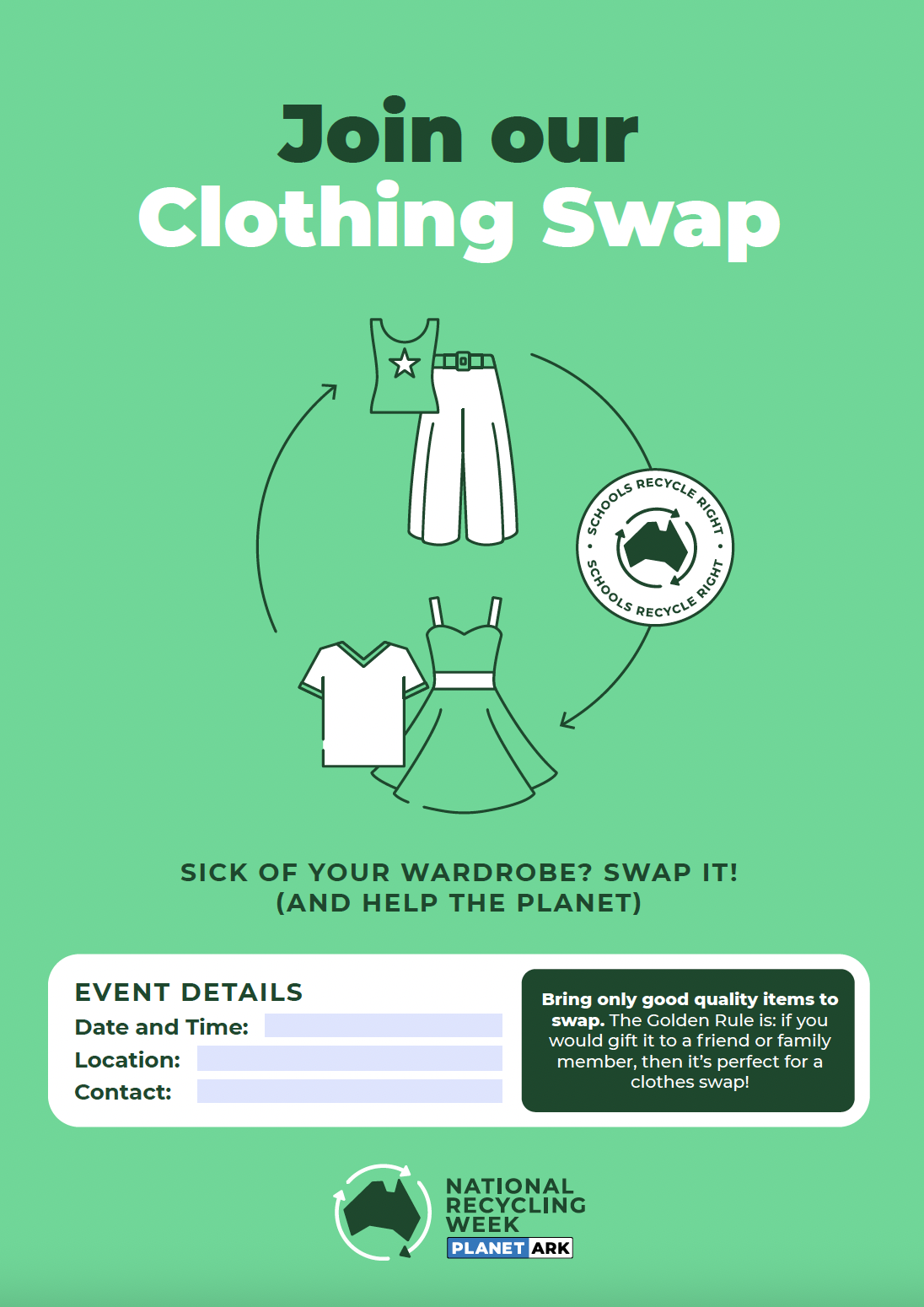 NRW clothes swap poster schools - 39718 (1100x1562)